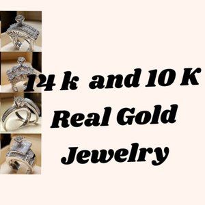 Real 14 k and 10 K Gold Jewelry